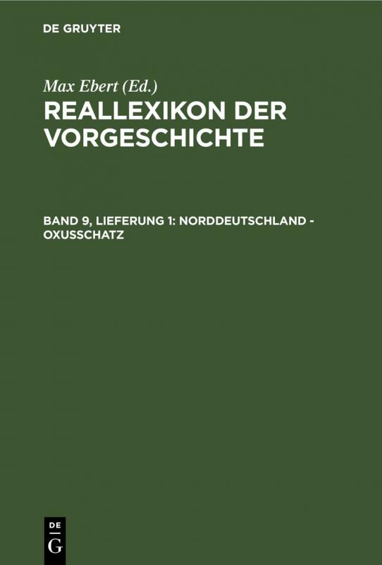 Cover-Bild Reallexikon der Vorgeschichte / Norddeutschland - Oxusschatz
