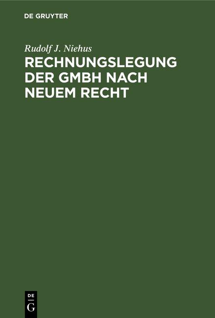 Cover-Bild Rechnungslegung der GmbH nach neuem Recht