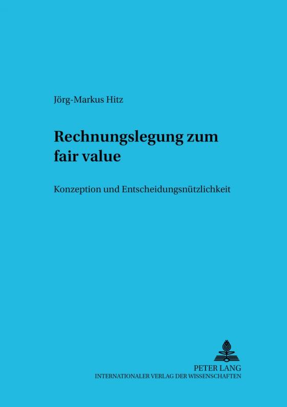 Cover-Bild Rechnungslegung zum fair value