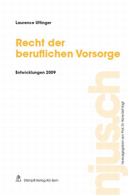 Cover-Bild Recht der beruflichen Vorsorge, Entwicklungen 2009