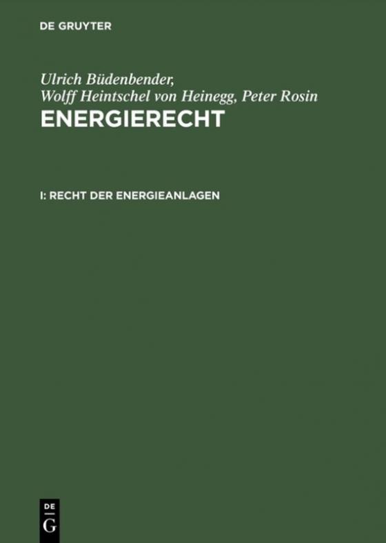 Cover-Bild Recht der Energieanlagen