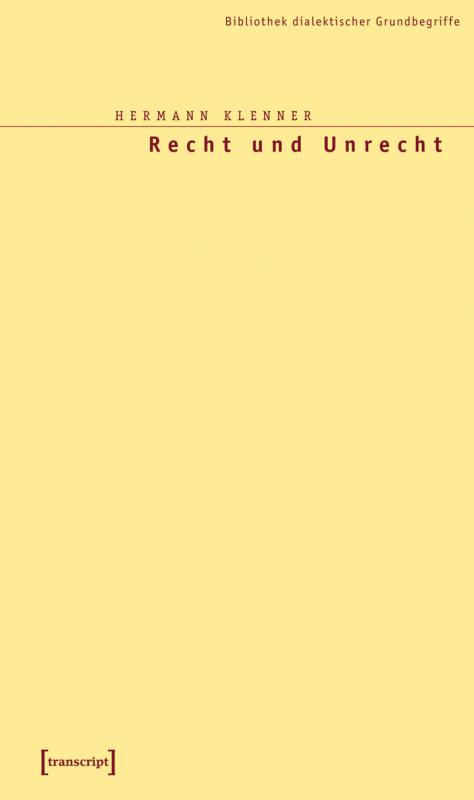 Cover-Bild Recht und Unrecht