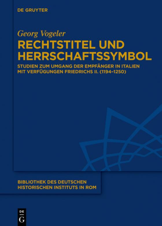 Cover-Bild Rechtstitel und Herrschaftssymbol