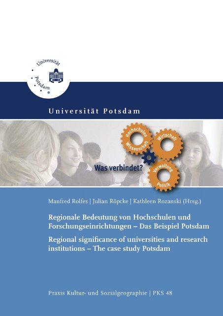 Cover-Bild Regionale Bedeutung von Hochschulen und Forschungseinrichtungen = Regional significance of universities and research institutions
