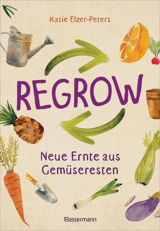 Cover-Bild Regrow: Neue Ernte aus Gemüseresten - Von Avocado bis Zwiebel. Die unkomplizierte Nachzucht aus Samen, Wurzeln, Stängeln oder Blättern