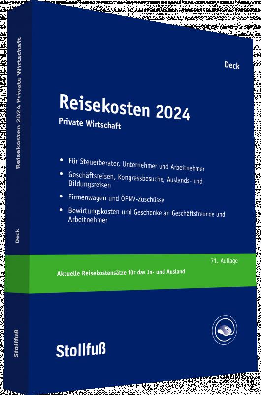 Cover-Bild Reisekosten 2024