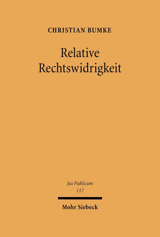 Cover-Bild Relative Rechtswidrigkeit