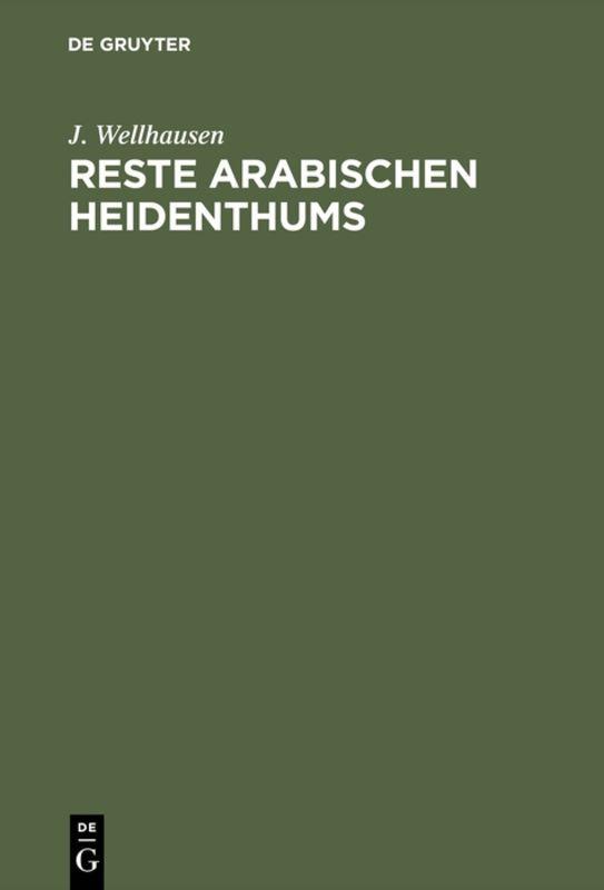 Cover-Bild Reste arabischen Heidenthums
