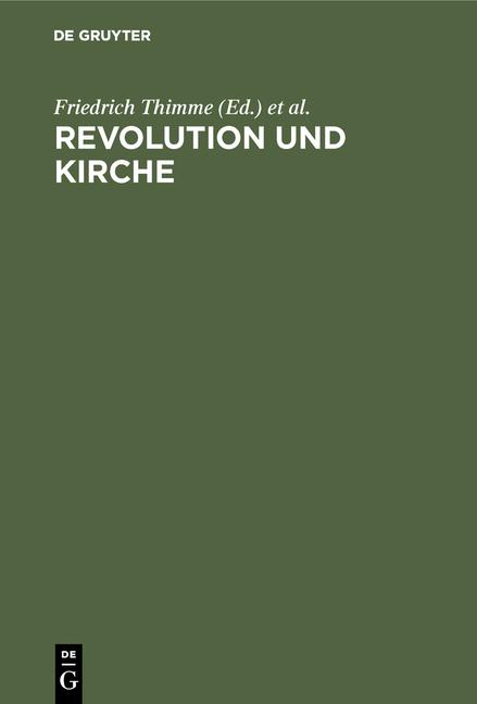 Cover-Bild Revolution und Kirche