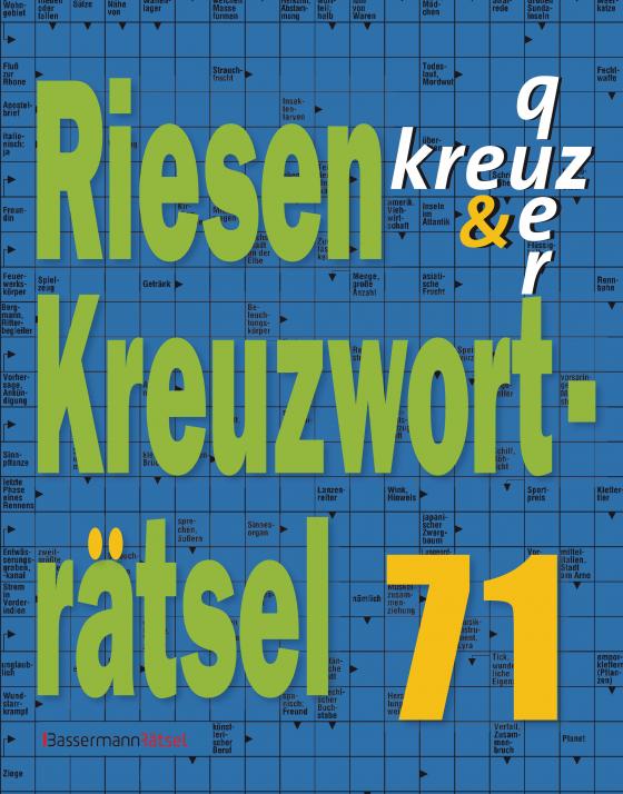 Cover-Bild Riesen-Kreuzworträtsel 71 (5 Exemplare à 2,99 €)