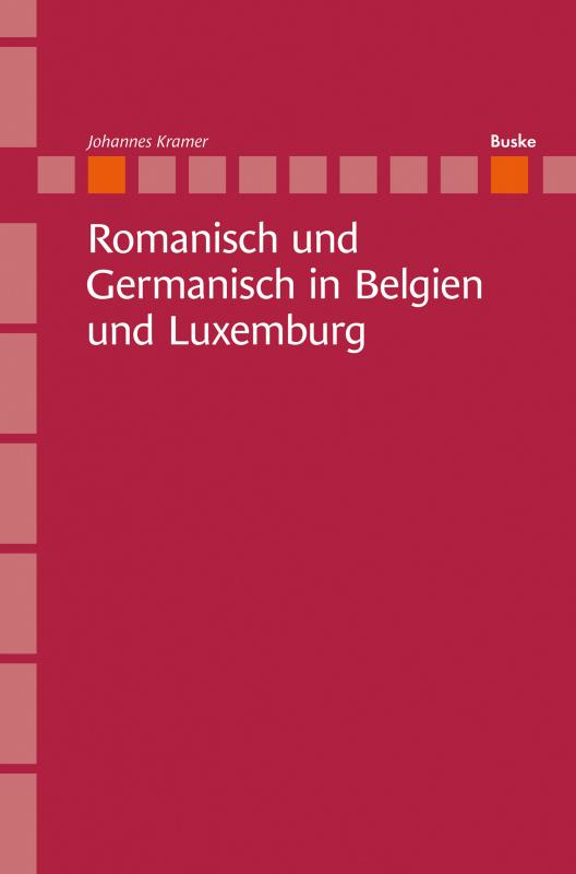 Cover-Bild Romanisch und Germanisch in Belgien und Luxemburg