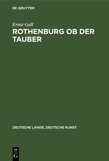 Cover-Bild Rothenburg ob der Tauber
