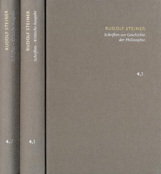 Cover-Bild Rudolf Steiner: Schriften. Kritische Ausgabe / Band 4,1-2: Schriften zur Geschichte der Philosophie