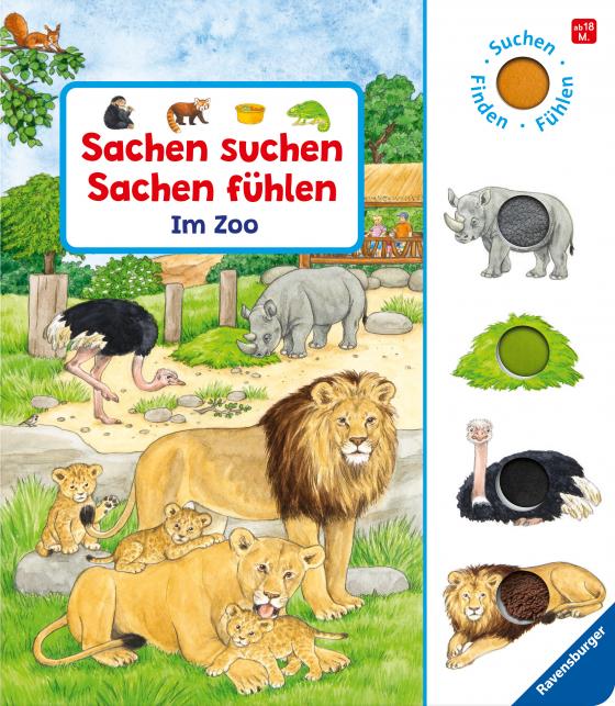 Cover-Bild Sachen suchen, Sachen fühlen: Im Zoo: Suchen, finden, fühlen