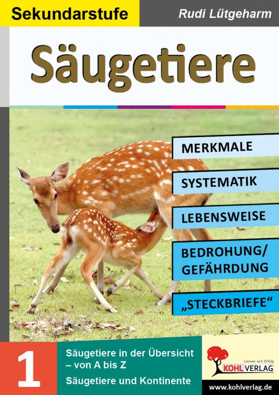 Cover-Bild Säugetiere - Merkmale, Lebensraum, Systematik