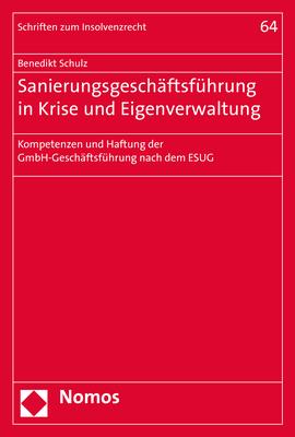 Cover-Bild Sanierungsgeschäftsführung in Krise und Eigenverwaltung