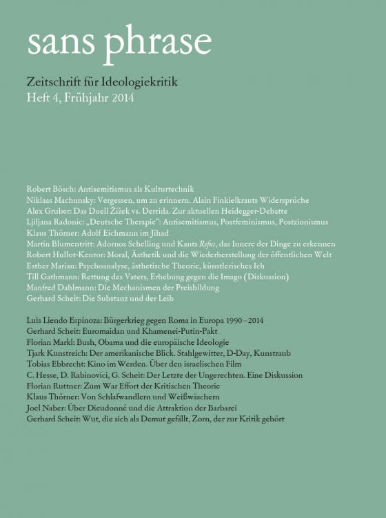 Cover-Bild sans phrase