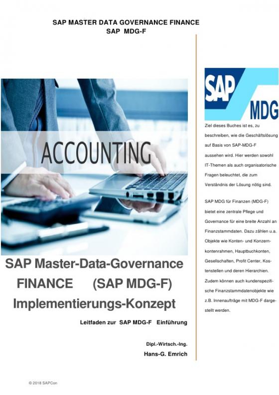 Cover-Bild SAP Master-Data-Governance FINANCE (SAP MDG-F) Implementierungs-Konzept