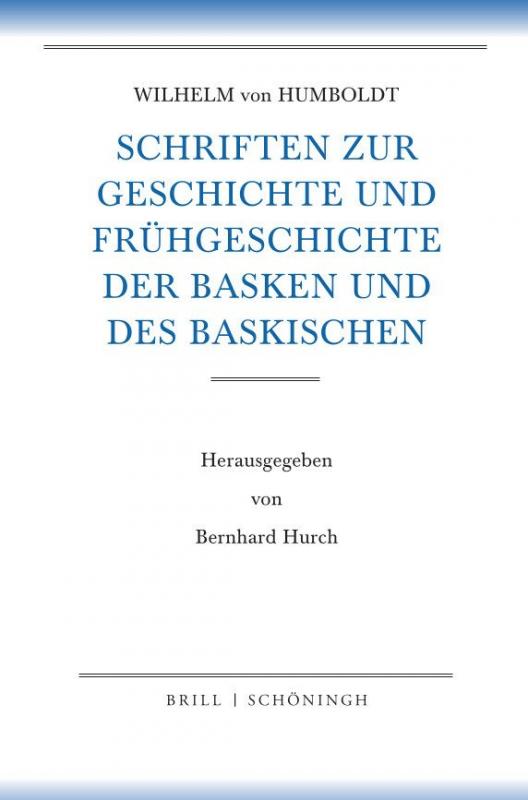 Cover-Bild Schriften zur Geschichte und Frühgeschichte der Basken und des Baskischen