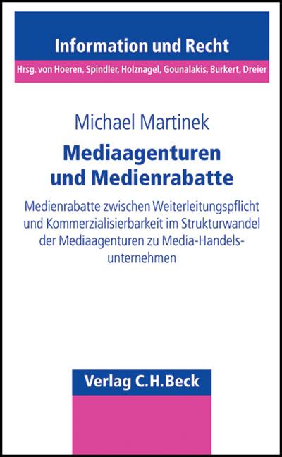 Cover-Bild Schriftenreihe Information und Recht / Mediaagenturen und Medienrabatte