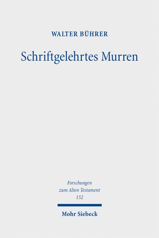 Cover-Bild Schriftgelehrtes Murren