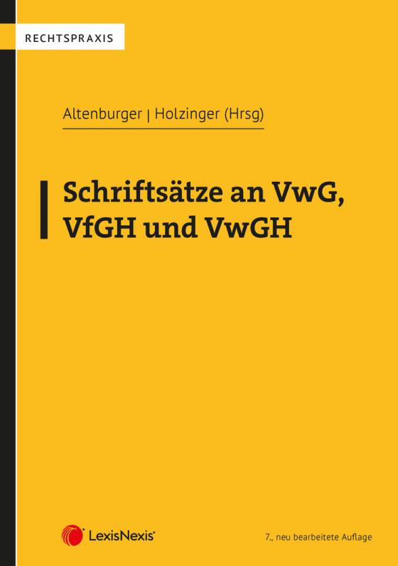 Cover-Bild Schriftsätze an VwG, VfGH und VwGH