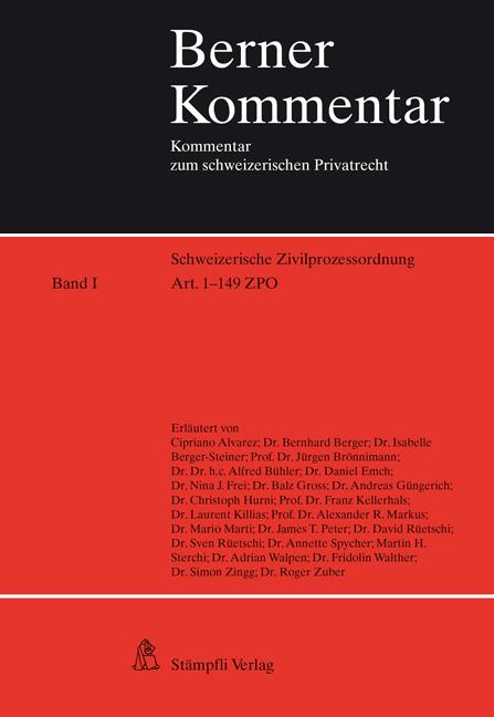 Cover-Bild Schweizerische Zivilprozessordnung (Art. 1-352)