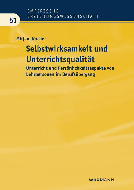 Cover-Bild Selbstwirksamkeit und Unterrichtsqualität