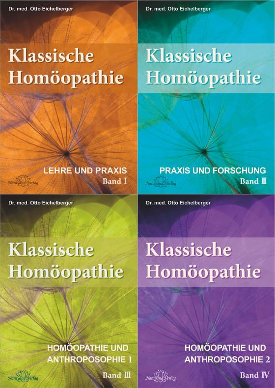 Cover-Bild Set der Schriftenreihe "Klassische Homöopathie" in 4 Bänden