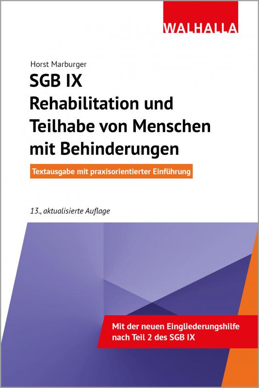 Cover-Bild SGB IX - Rehabilitation und Teilhabe von Menschen mit Behinderungen