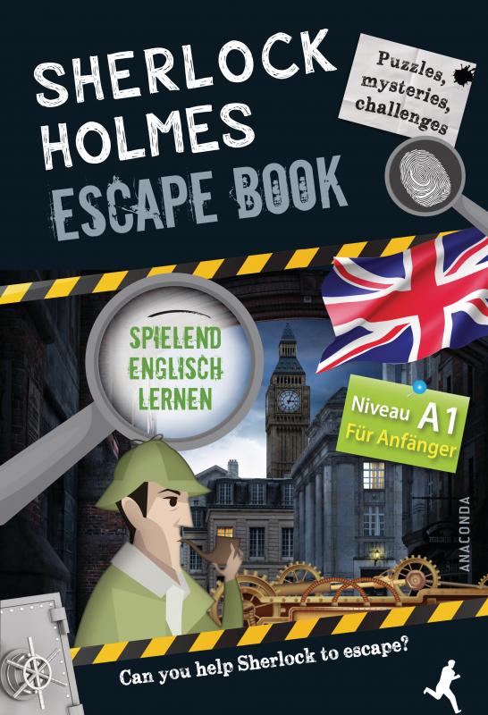 Cover-Bild Sherlock Holmes Escape Book. Spielend Englisch lernen - für Anfänger Sprachniveau A1