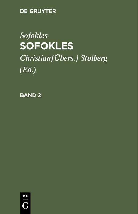 Cover-Bild Sofokles: Sofokles / Sofokles: Sofokles. Band 2