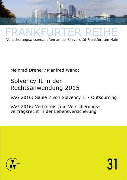 Cover-Bild Solvency II in der Rechtsanwendung 2015