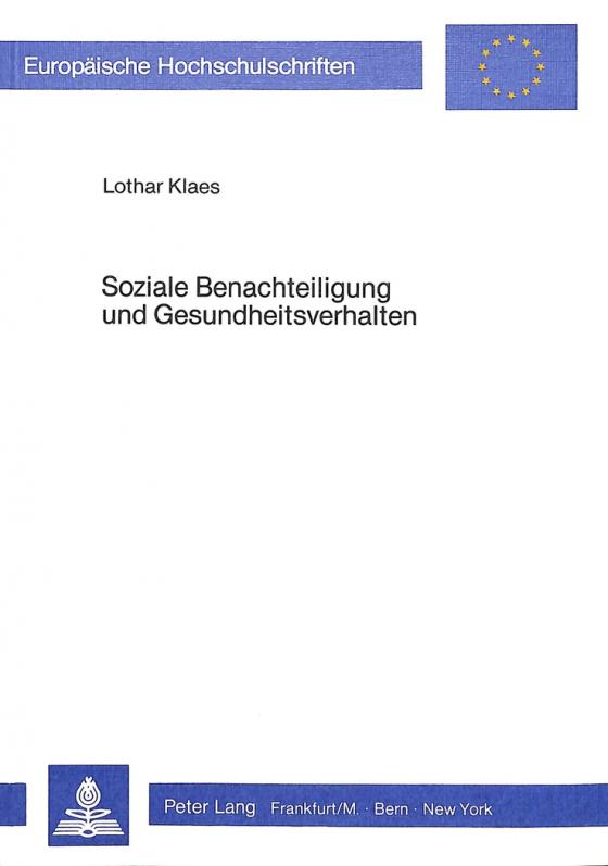 Cover-Bild Soziale Benachteiligung und Gesundheitsverhalten