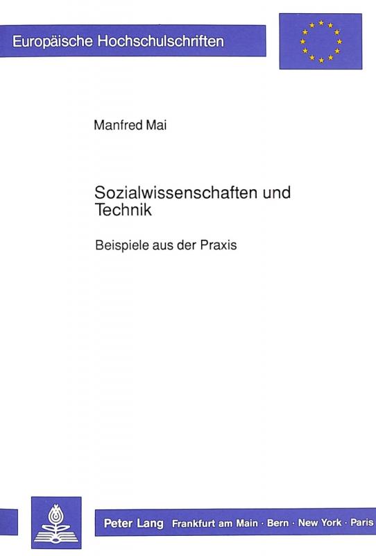 Cover-Bild Sozialwissenschaften und Technik