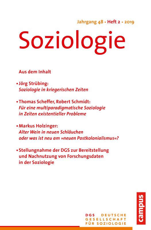 Cover-Bild Soziologie 2/2019
