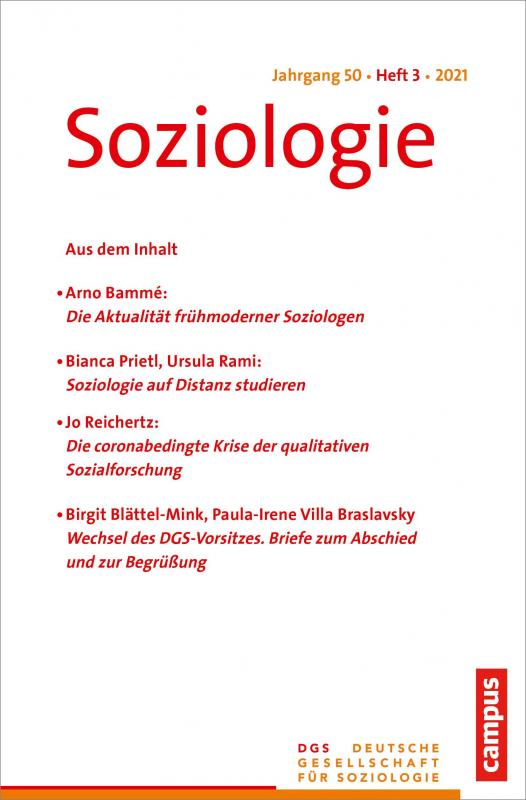 Cover-Bild Soziologie 3/2021