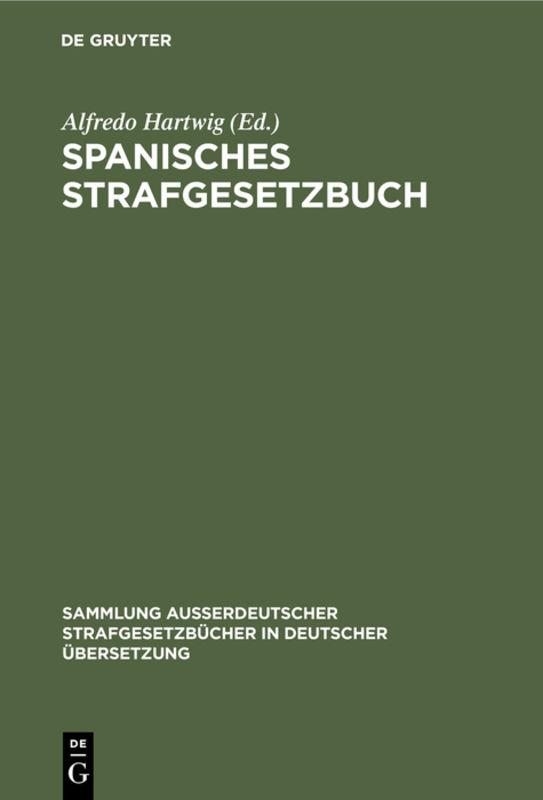 Cover-Bild Spanisches Strafgesetzbuch