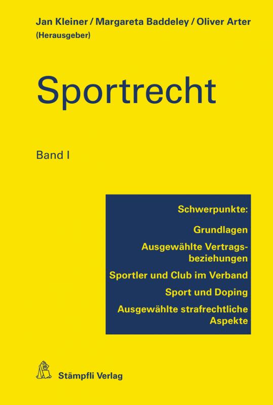 Cover-Bild Sportrecht, Band I