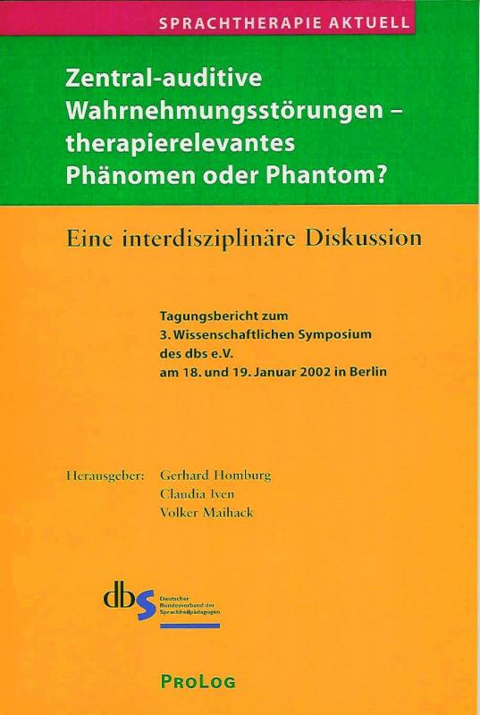 Cover-Bild Sprachtherapie Aktuell / Zentral-auditive Wahrnehmungsstörungen