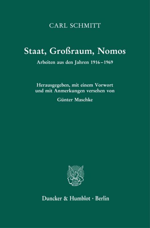 Cover-Bild Staat, Großraum, Nomos.
