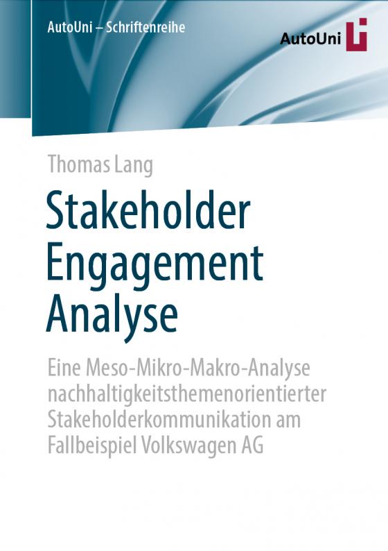 Cover-Bild Stakeholder Engagement Analyse