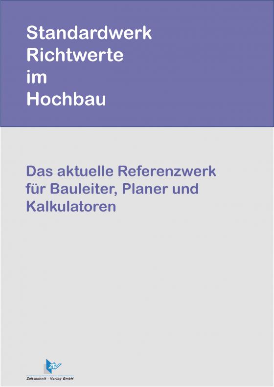 Cover-Bild Standardwerk Richtwerte im Hochbau