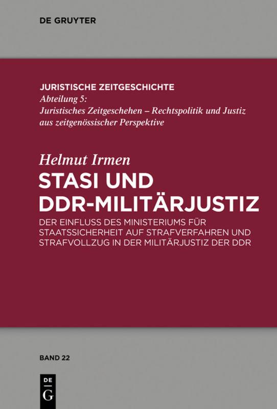 Cover-Bild Stasi und DDR-Militärjustiz