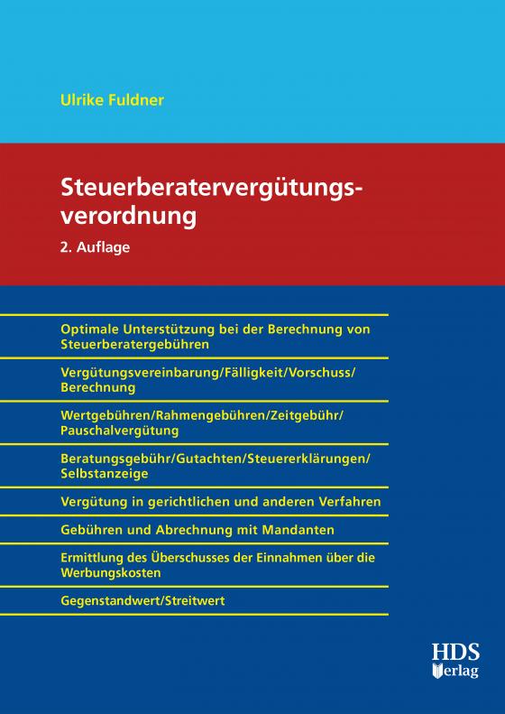 Cover-Bild Steuerberatervergütungsverordnung