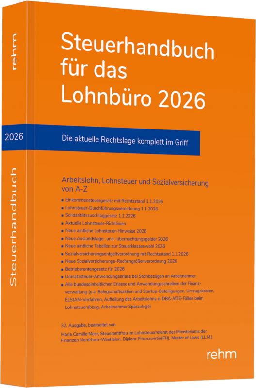 Cover-Bild Steuerhandbuch für das Lohnbüro 2026