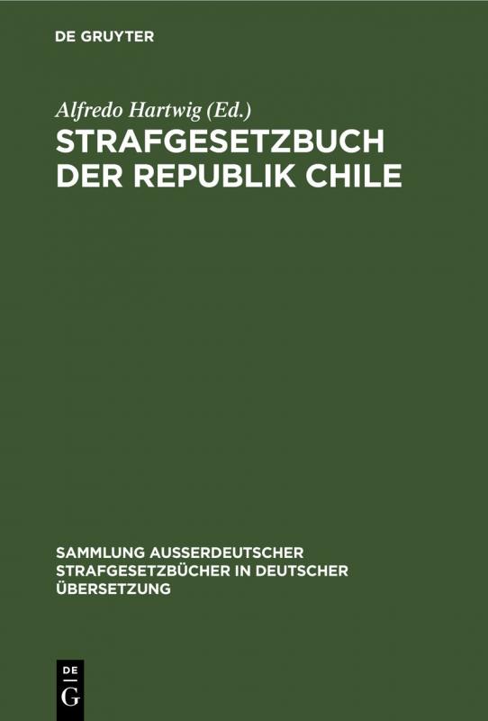 Cover-Bild Strafgesetzbuch der Republik Chile