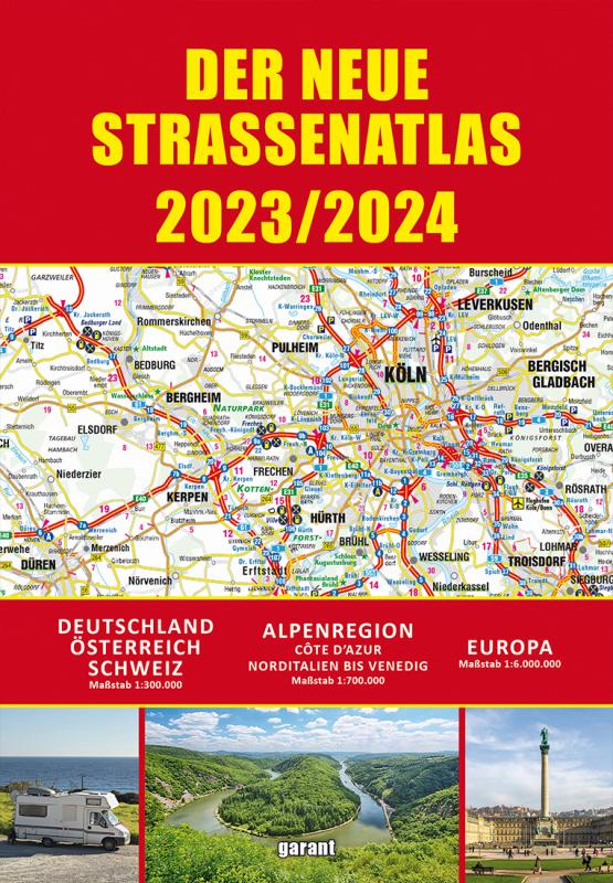 Cover-Bild Straßenatlas 2023/2024 für Deutschland und Europa