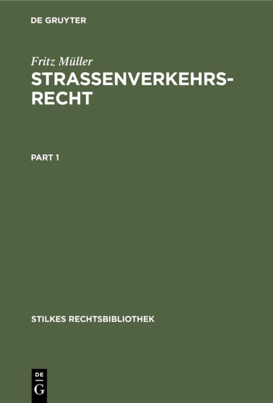 Cover-Bild Strassenverkehrsrecht