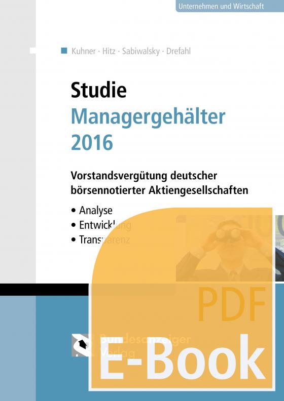 Cover-Bild Studie Managergehälter 2016 (E-Book)